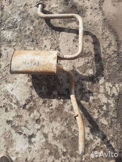 Задняя банка глушителя Daewoo Matiz