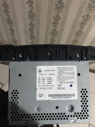 Магнитола для mercedes