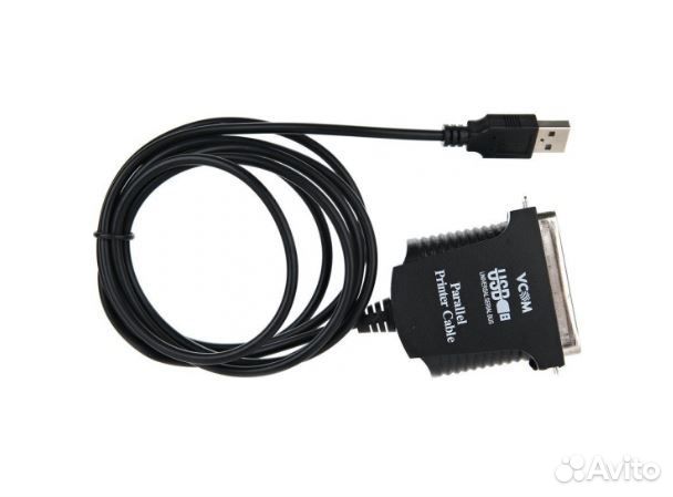 Кабель-адаптер vcom USB A (вилка) /LPT 1.8м