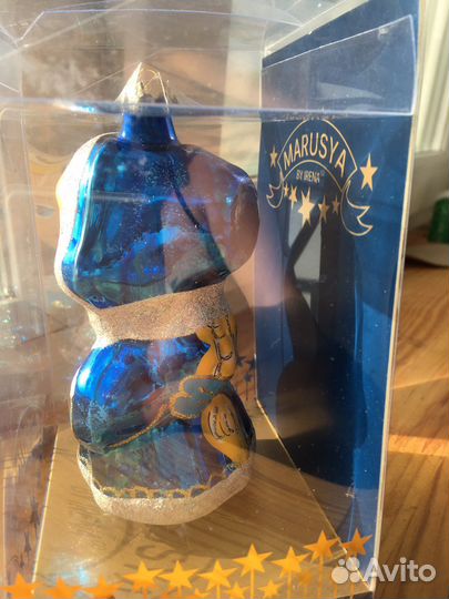 Елочные игрушки из стекла крупные