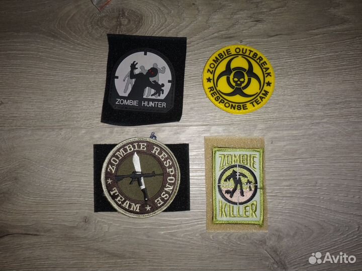 Патчи шевроны Zombie Зомби на липучке