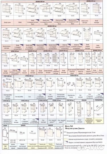 Кухня модульная 1/7 Дакота. Новая.В упаковке