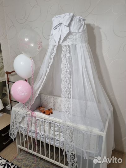 Детская кроватка IKEA с матрасом