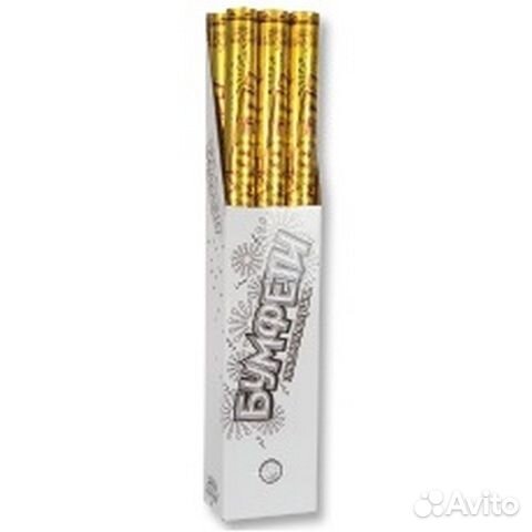 Хлопушка Бумфети конфетти золото 80см