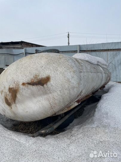 Емкость 4 куба для воды бу алюминиевая