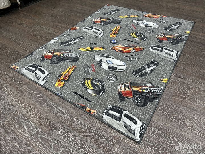 Палас детский 1.5х2 машинки