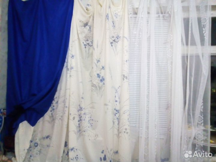 Комплект штора с тюлем