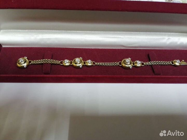Шикарный браслет с бриллиантами 750 пробы обмен