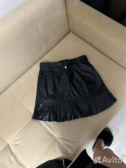 Кожаная юбка