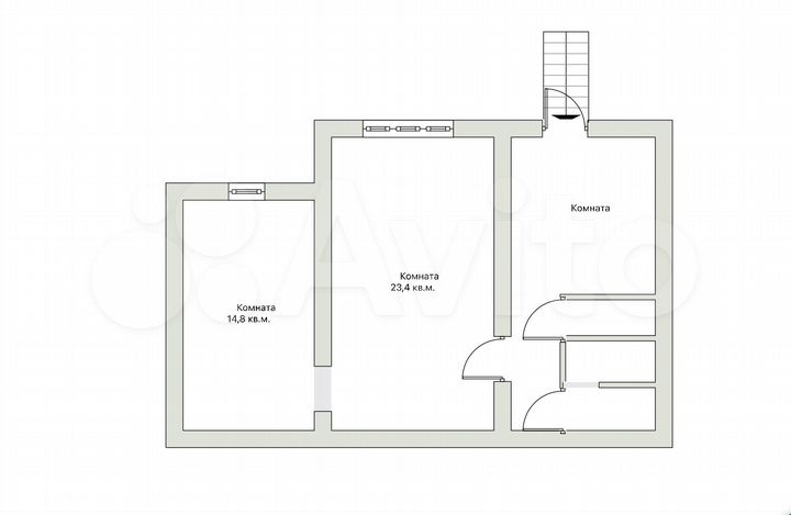 2-к. апартаменты, 54,2 м², 1/9 эт.