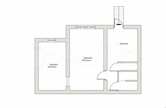 2-к. апартаменты, 54,2 м², 1/9 эт.