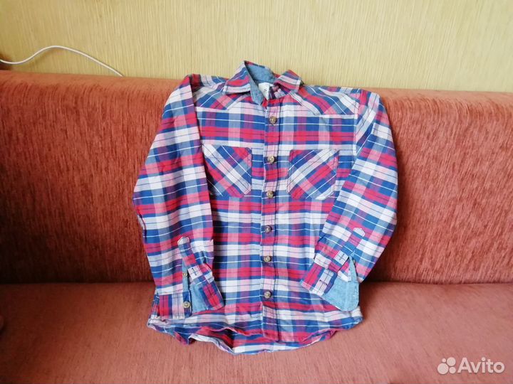 Рубашки с длинным и коротким рукавом р.110-116