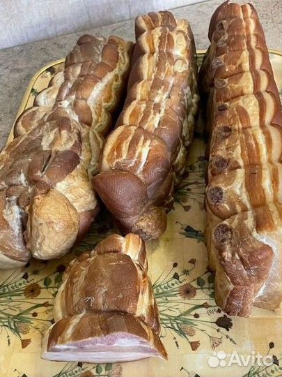 Копчёная грудинка. В наличие