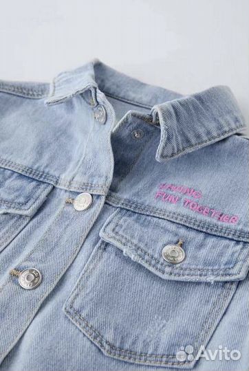 Джинсовая куртка на девочку Zara 98,104,116