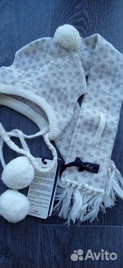 Комплект шапка, шарф для собак