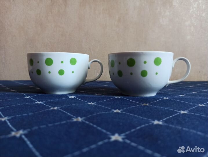 Фарфоровые чашки Дулево, 1990г