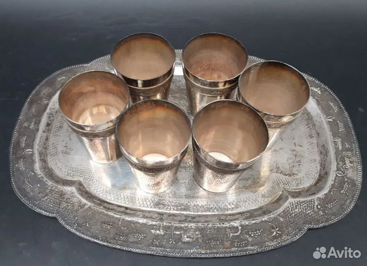 Набор стопок с подносом 875пр.Вьетнам, 60гг