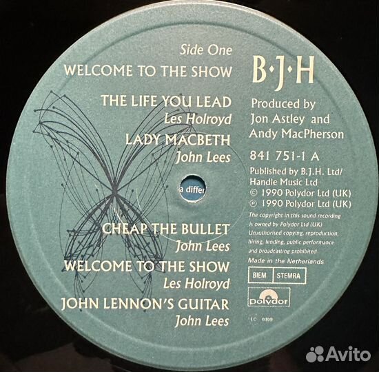BJH – Welcome To The Show (Голландия 1990г.)