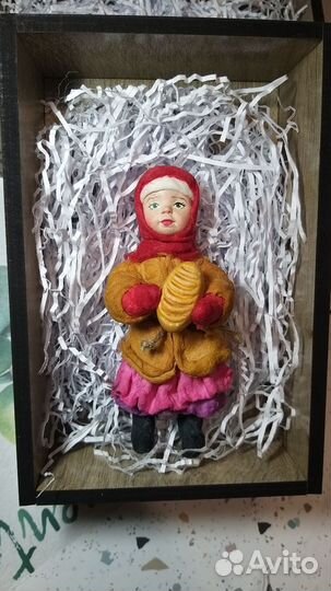 Ватные елочные игрушки