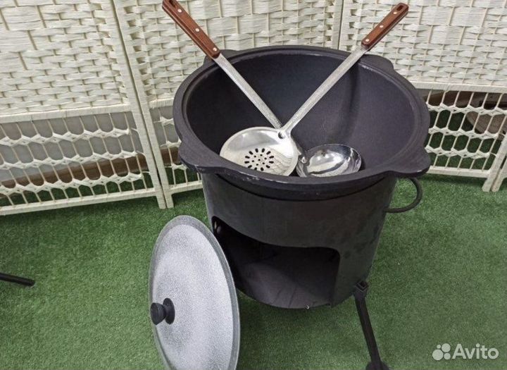 Казан чугунный узбекский