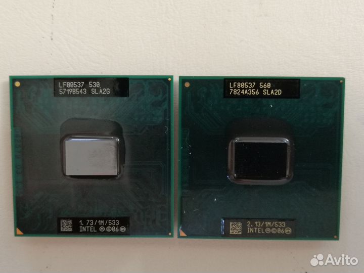 Ноутбучные Intel Celeron M530 и М560