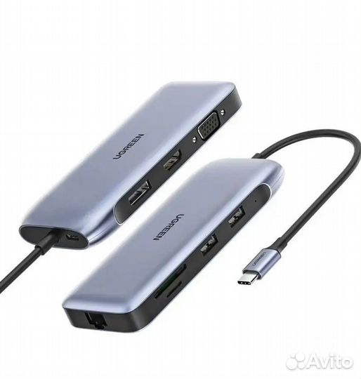 Док-станция USB Type C - hdmi/VGA + USB Type A +