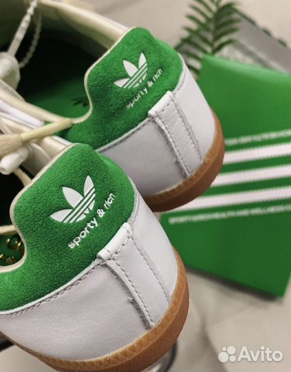 Кроссовки adidas samba sporty & rich White Green