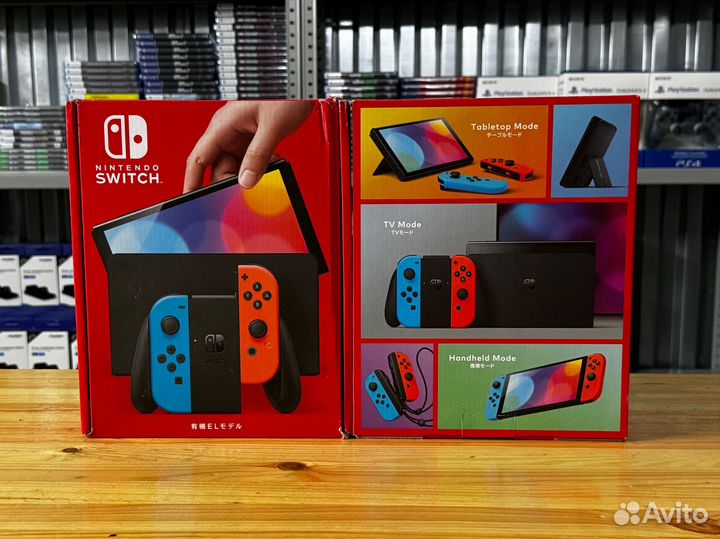 Консоль Nintendo Switch oled Neon (Новая)