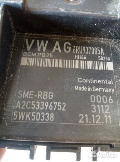 Блок комфорта Volkswagen Polo 2011