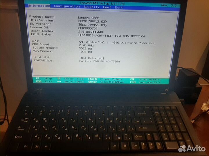 Ноутбук lenovo g565