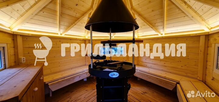 Финский гриль домик, гриль беседка