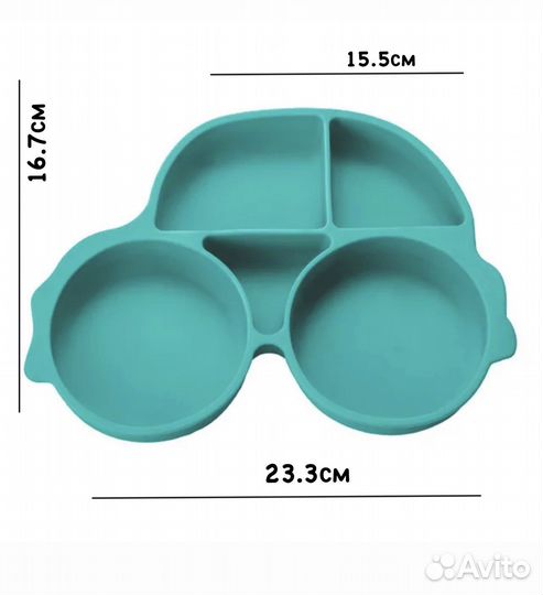 Силиконовая тарелка детская на присоске
