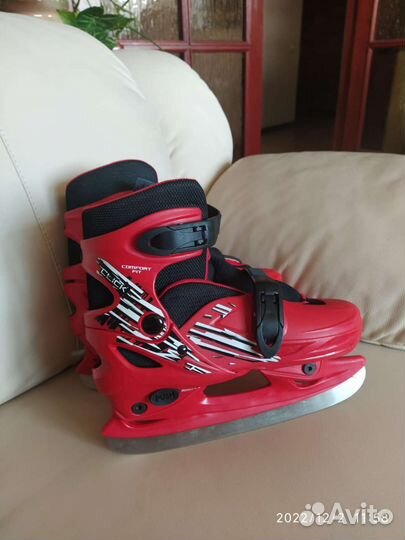Коньки раздвижные 34 37