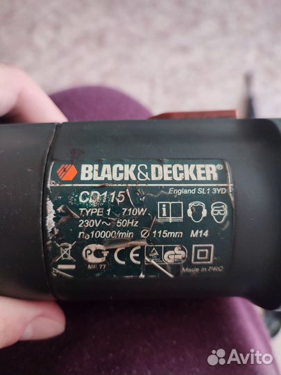 Ушм Black&Dacker CD115