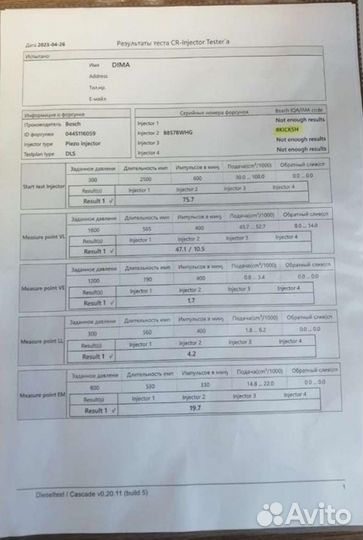 Форсунки 0445116059 iveco Daily 3.0л