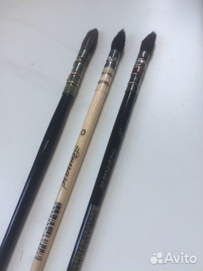 Кисти для акварели (гуаши) с французским кеплением