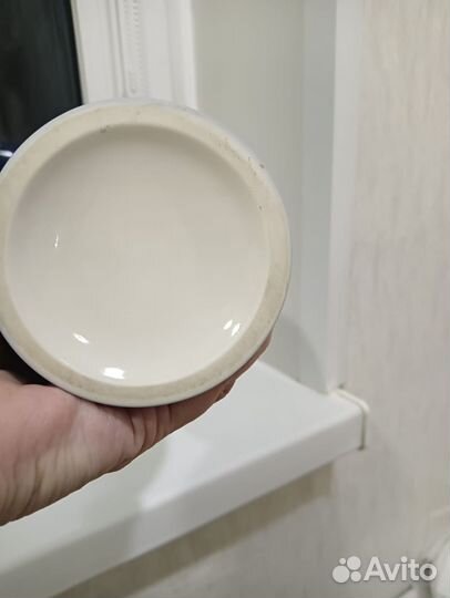 Ваза «синяя птица» фарфор кобальт винтаж