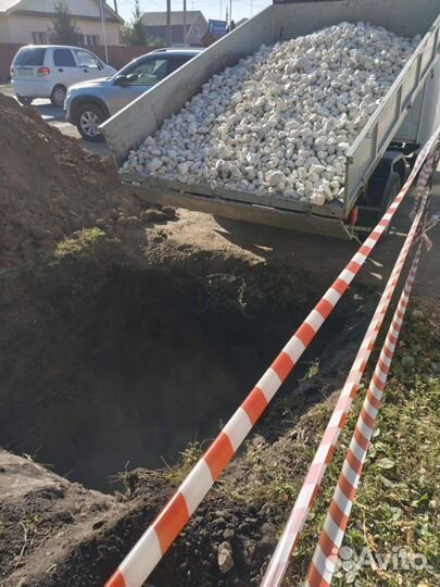 Щебень на дренаж / доставка песка