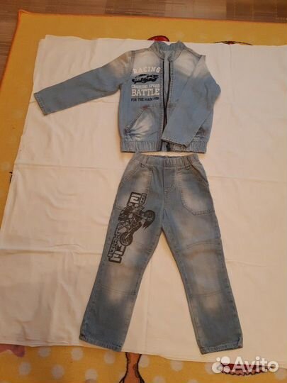 Костюм джинсовой для мальчика 2-4 года