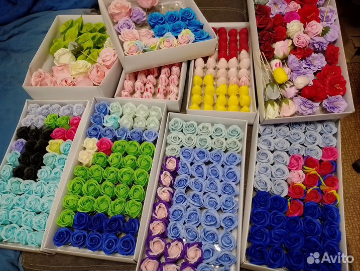 Мыльные цветы остатки