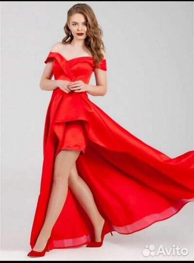 Платье вечернее,красное