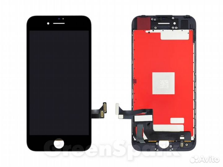Дисплей для iPhone 7 +тач черный с рамкой copy
