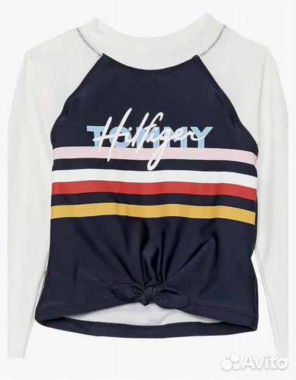 Купальник Tommy Hilfiger, рашгард и плавки, 92см