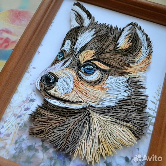 Картина из бумажных полос в технике квиллинг