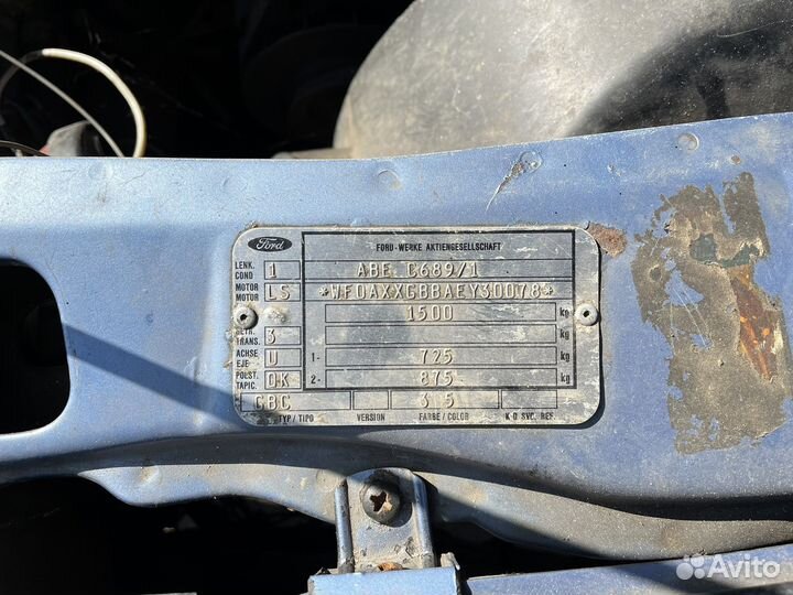 Двигатель Ford Sierra еу 2.0 90 л.с 1984г