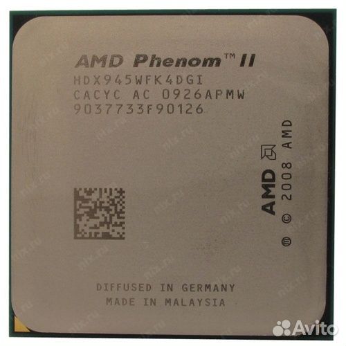 Процессор AMD Phenom II X4 945 (AM3, 3.0 ггц, 4с/4