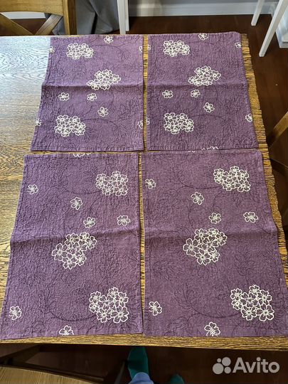 Салфетки сервировочные zara home 4 шт хлопок