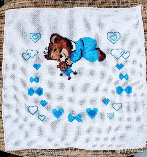 Детская метрика, вышивка, подарок