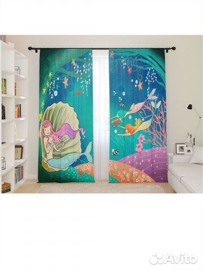 Шторы новые, фотошторы детские