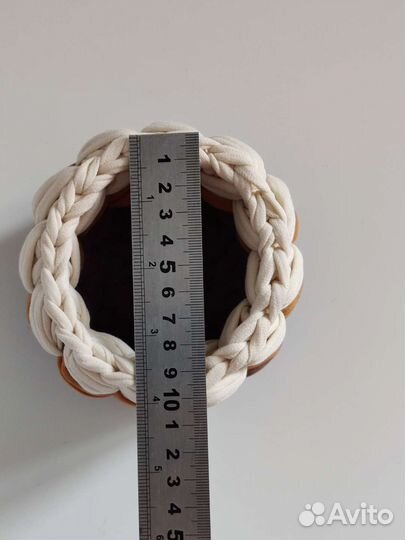 Корзина из трикотажной пряжи